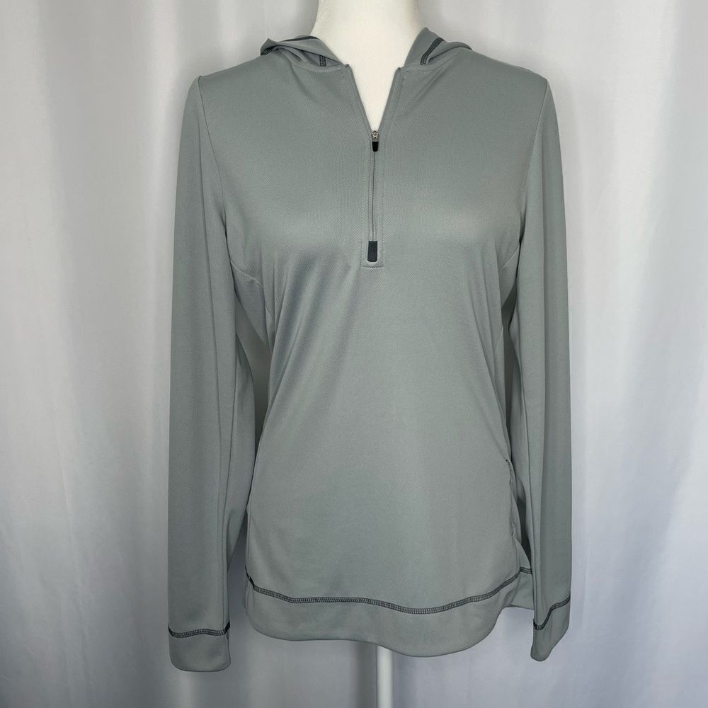 ALO Gray Pull Over Hoodie size Large